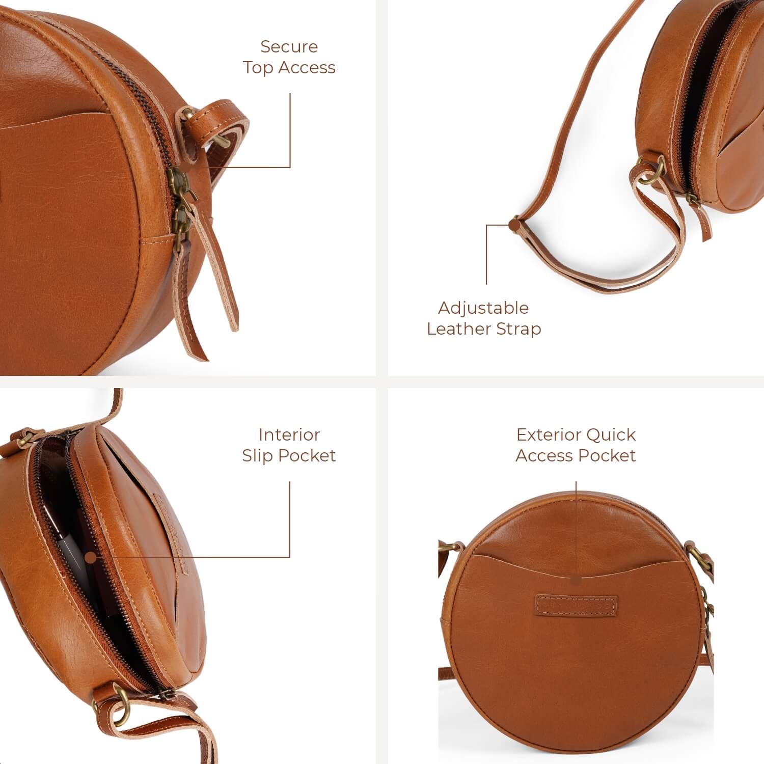 Seville Women’s Circle Cross Body Bag | | Tan