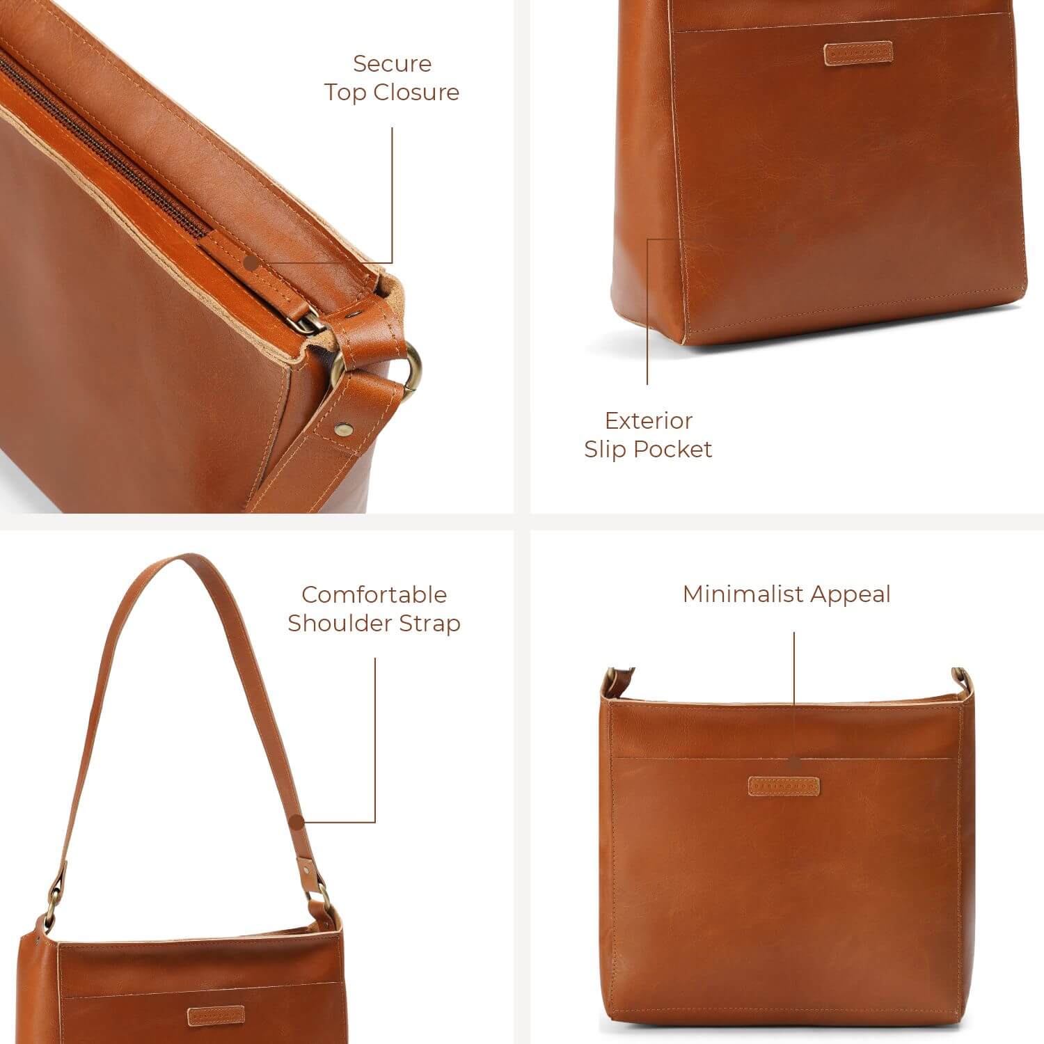 Lisbon Triangle Shoulder Bag | | Tan