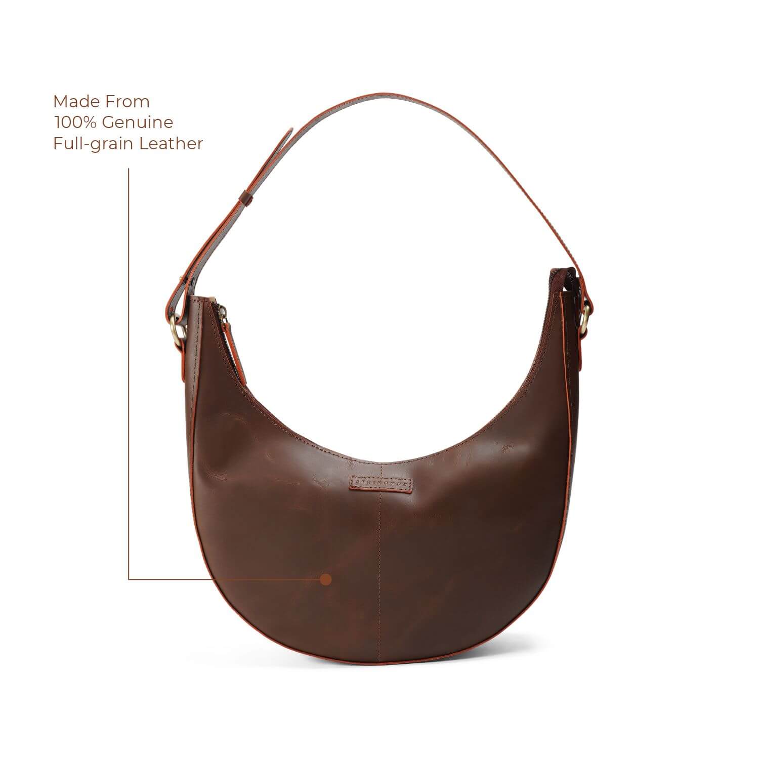 Paris Half Moon Shoulder Bag | | Brown