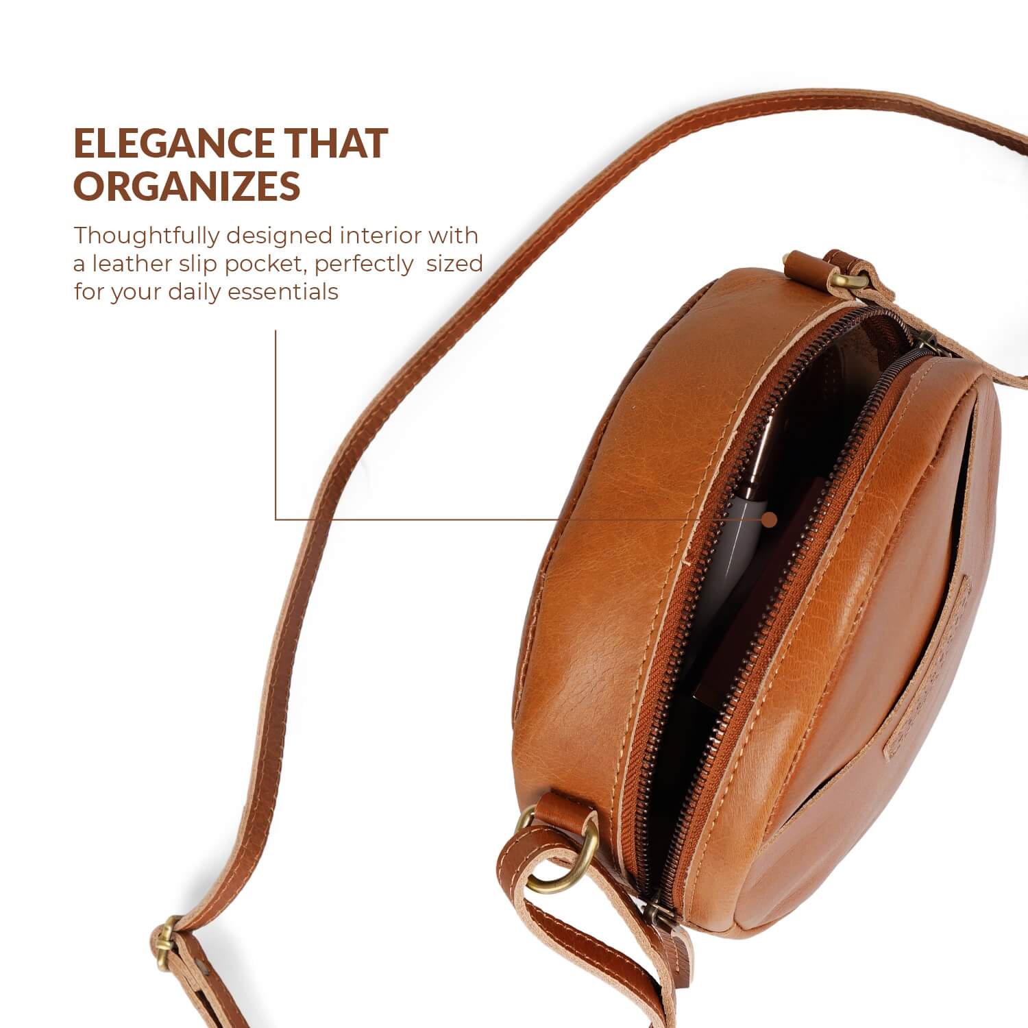 Seville Women’s Circle Cross Body Bag | | Tan